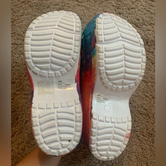 New Cape Robbin Gardener 3 Rainbow Praid Platform Clogs Sleep On Faux Blue Red - Picture 13 of 14